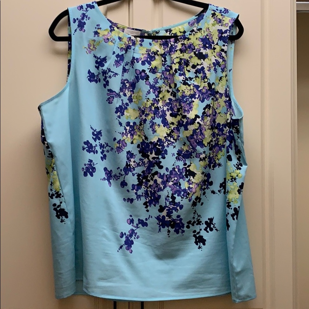 Talbots Floral Sleeveless Top